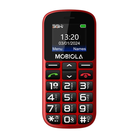 Mobiola GSM-Telefon mit Tischladegerät, 2,2" TFT, DualSIM, microSD für Senioren