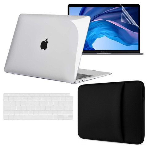 Alogy Hard Case für Apple MacBook Air 13 M1 2021 Transparente Tastatur-Overlay-Tasche aus Neopren