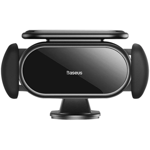 Baseus Steel Cannon Pro Elektroautohalterung mit Solarladegerät (schwarz)
