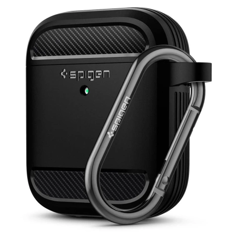 Spigen Rugged Armor Apple Airpods mattschwarz