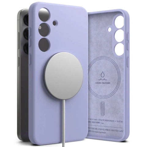 Etui do Samsung Galaxy S25 Plus Lavendel Ringke Silikon Magnetisch MagSafe