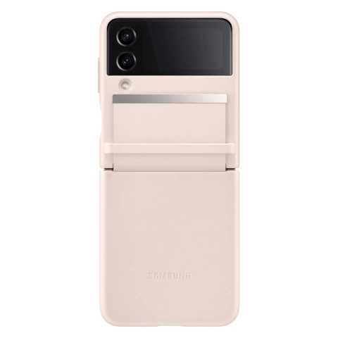 Samsung Flap Leather Cover Case für Galaxy Z Flip4 Pfirsich (EF-VF721LPEGWW)