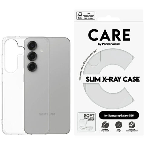 CARE Case für Samsung Galaxy S25 von PanzerGlass Fashion X-Ray Transparent
