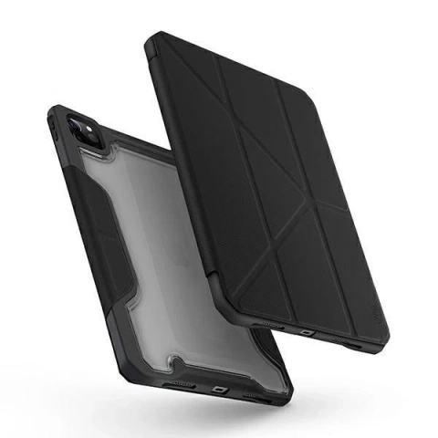 UNIQ Hülle Trexa iPad Pro 11 "2021/2020 Antimikrobiell schwarz / schwarz