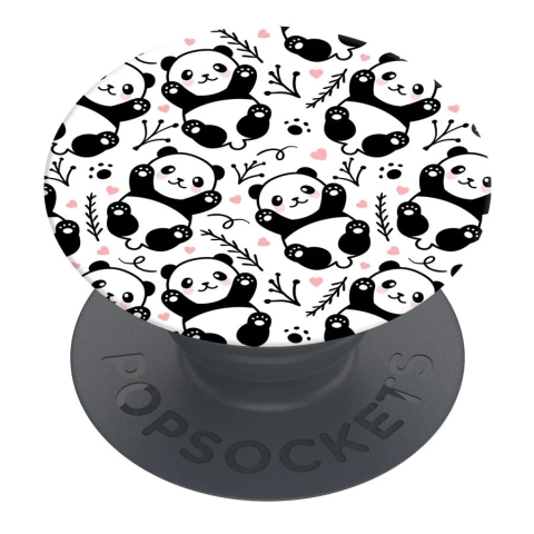 Popsockets 2 Panda Boom Telefonhalter und Ständer, weiß/schwarz