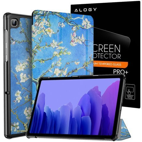 Alogy Book Cover für Galaxy Tab Tab A7 10.4 T500 / T505 Blooming Almond Glass