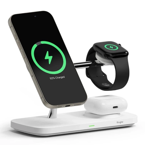 Ringke Qi2 MagSafe 3in1 Ladegerät für iPhone Apple Watch AirPods
