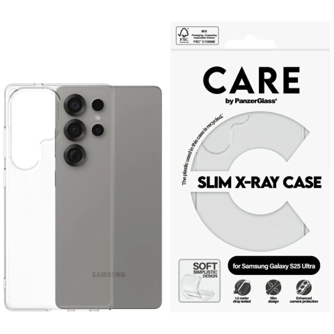CARE Case für Samsung Galaxy S25 Ultra von PanzerGlass Fashion X-Ray Transparent