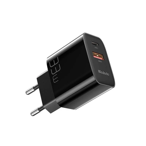Mcdodo CH-0922 USB USB-C Wandladegerät, 33W USB-C Kabel (schwarz)