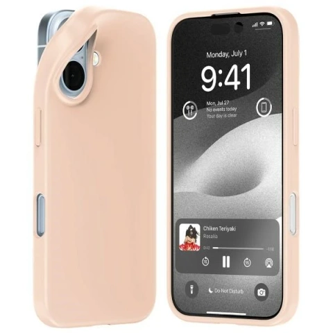 Mercury Soft Case für iPhone 16 6,1" Sandrosa