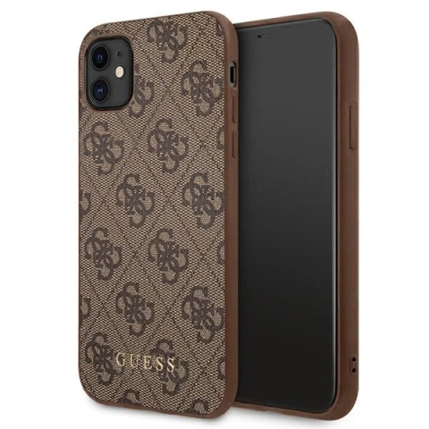 Etui Guess GUHCN61G4GFBR für iPhone 11 6,1" Hartschale 4G Metal Gold Logo