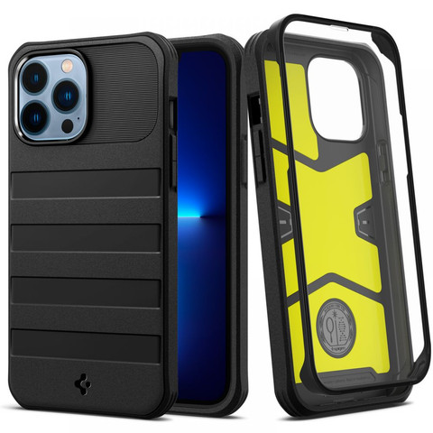Etui Spigen Geo Armor 360 für Apple iPhone 13 Pro Max Schwarz