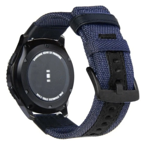 Beline Smartwatch-Armband Uhrenarmband für 22mm Weekender blau/schwarz