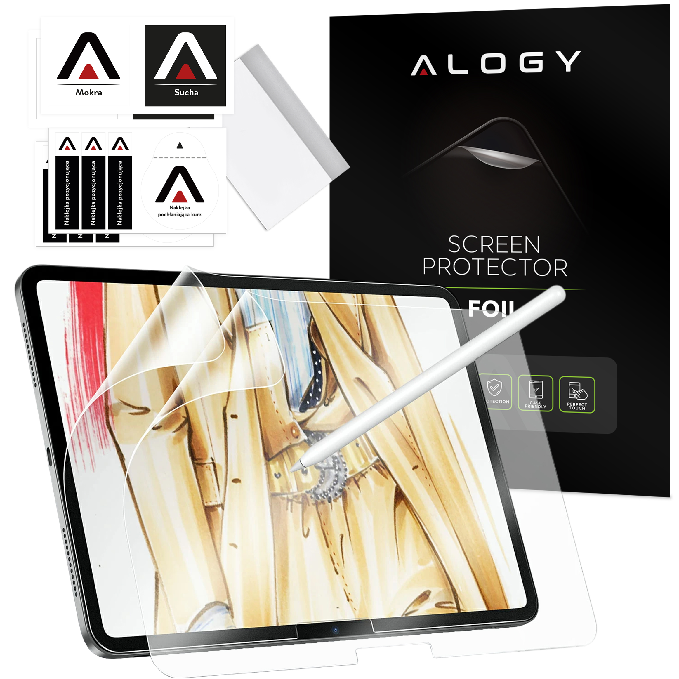 2x Alogy Matte Paper Screen Feel-Schutzfolie für Apple iPad Air 6 11" 2024