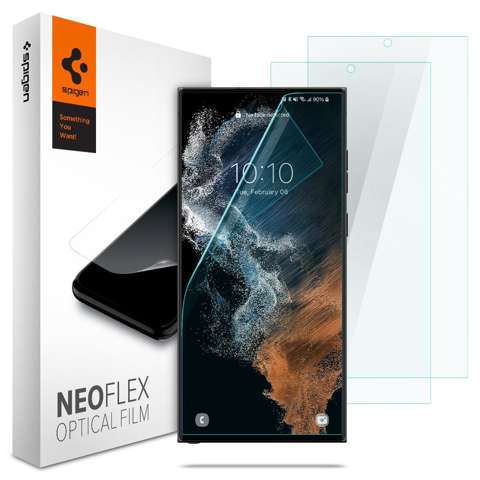 2x Full Spigen Neo Flex Hydrogel Film für Samsung Galaxy S22 Ultra