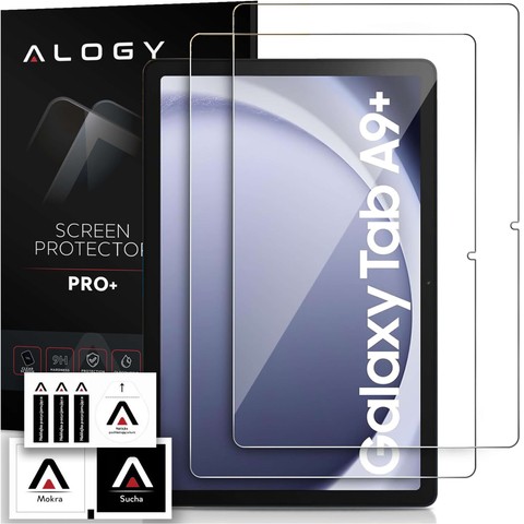 2x Panzerglas für Samsung Galaxy Tab A9 Plus 2023 11" X210/X215/X216 für Alogy Pro 9H Tablet-Bildschirm