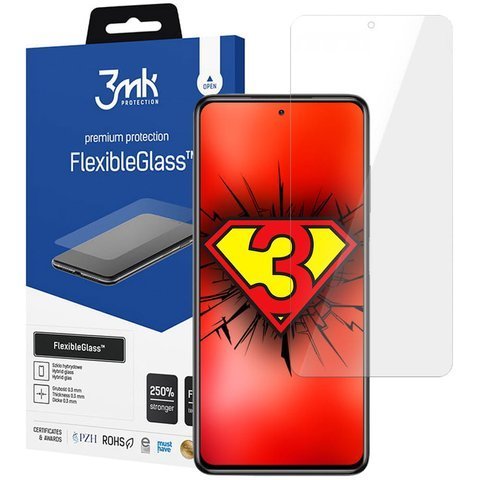 3mk Flexible Glass 7H Hybridglas für Xiaomi Poco x3 NFC