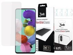 3mk Flexibles Glas 7H für Samsung Galaxy A51 Glas für 3mk Objektiv