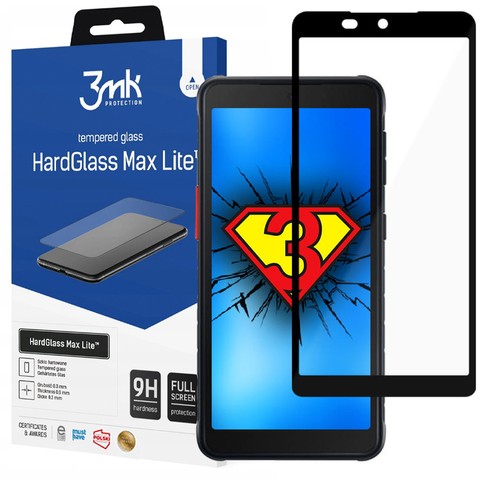 3mk Hartglas HardGlass Max Lite für Samsung Galaxy Xcover 5 Schwarz