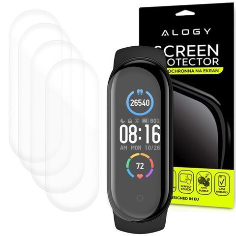 5x Folia hydrożelowa Alogy Hydrogel für Xiaomi Mi Band 5