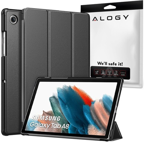 Alogy Book Cover für Samsung Galaxy Tab A8 2021 SM-X200 / SM-X205 Grau