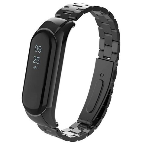 Alogy Edelstahlarmband für Xiaomi Mi Band 5 Schwarz