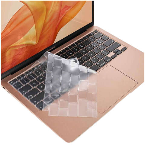 Alogy Schutzhülle Silikon Tastaturabdeckung für Apple Macbook Air 13 M1 2019-2020 Transparent