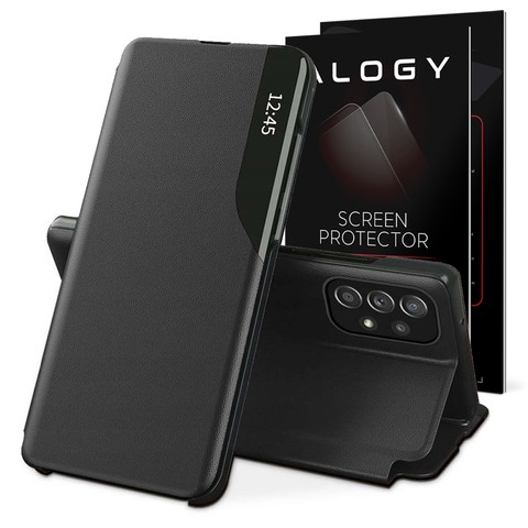 Alogy Smart View Cover Flip Leather Wallet Case für Samsung Galaxy A13 4G / LTE Glas