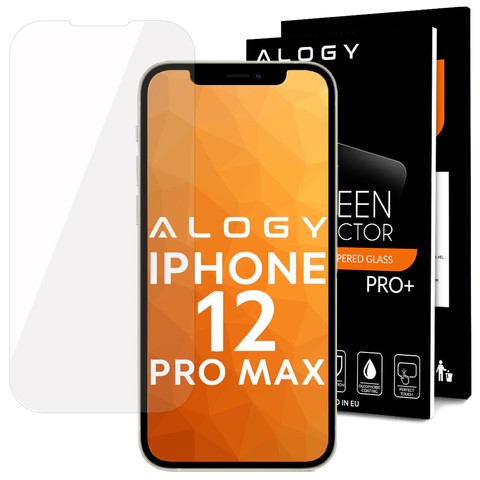 Alogy gehärtetes Glas für den Bildschirm für Apple iPhone 12 Pro Max