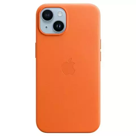 Apple MPPF3ZM/A Hülle für iPhone 14 Plus 6.7" Orange/Orange Lederhülle MagSafe