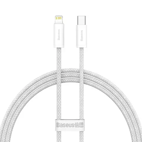 Baseus Dynamic Kabel USB Typ C - Lightning Power Delivery 20W 1m Biły (CALD000002)