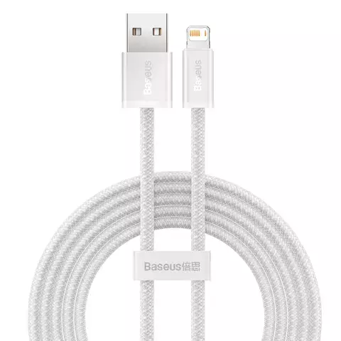 Baseus Dynamisches USB-zu-Lightning-Kabel, 2,4 A, 2 m (weiß)