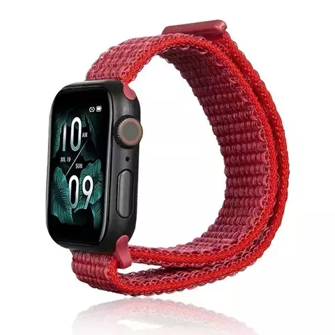 Beline Nylon Smartwatch Armband für Apple Watch 38/40/41mm Rot/Rot