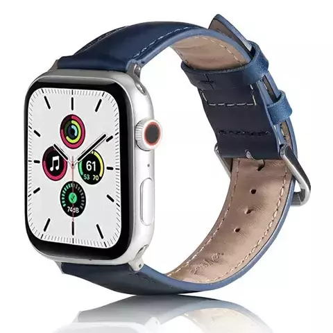 Beline Smartwatch Lederarmband für Apple Watch 42/44/45/49mm blau/blau