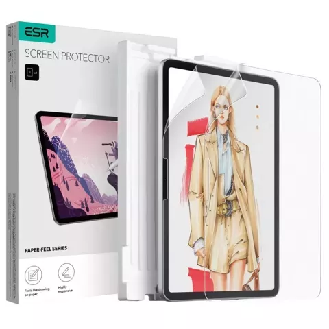 ESR Paper Feel 2er-Pack Schutzhülle für Apple iPad Pro 11 5 / 2024 Matt Klar