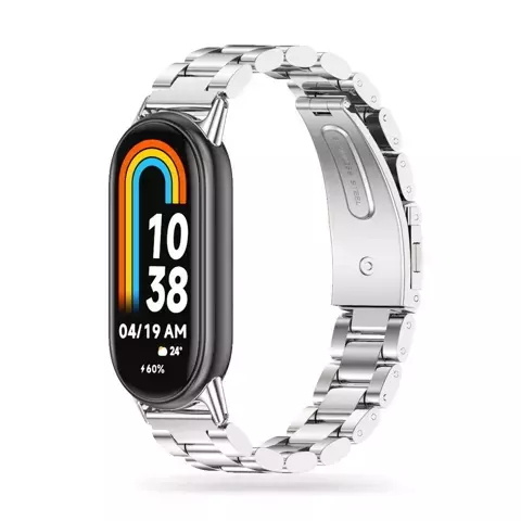 Edelstahlarmband für Xiaomi Smart Band 8 / 8 NFC Silber