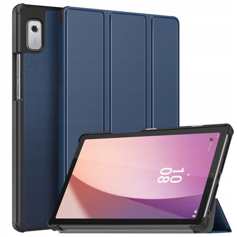 Etui Alogy Book Cover Case für Lenovo Tab M9 2023 TB310XU TB310FU Granatowe