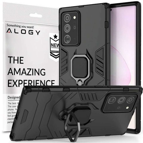 Etui Alogy Stand Ring Armor für Samsung Galaxy Note 20 Ultra schwarz