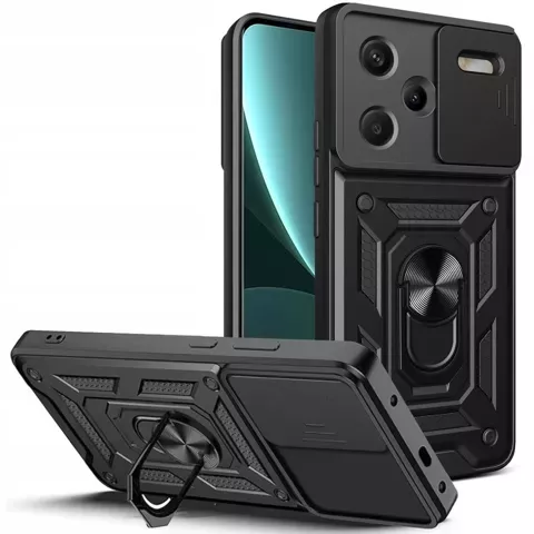 Etui Camshield Pro für Xiaomi Redmi Note 13 Pro Plus 5G Schwarz