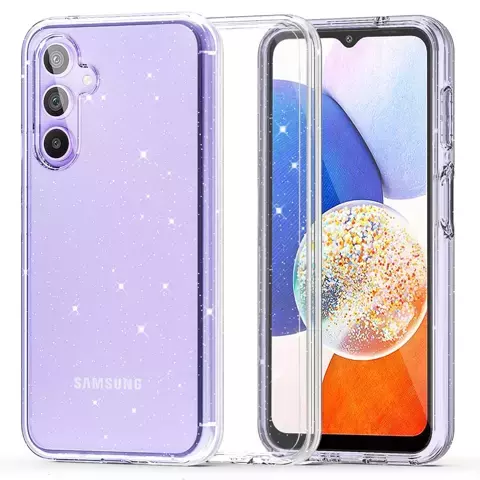 Etui Flexair Hybrid für Samsung Galaxy A14 5G Glitter