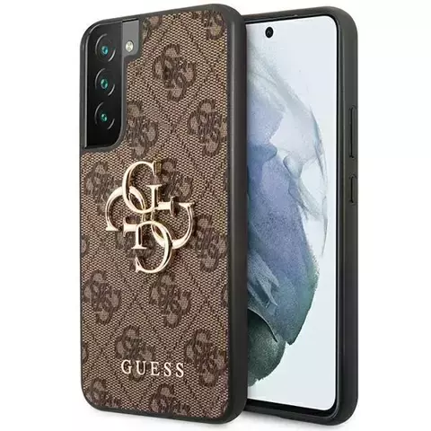 Etui Guess GUHCS23M4GMGBR für Samsung Galaxy S23 Plus S916 brązowy/brown hardcase 4G Big Metal Logo