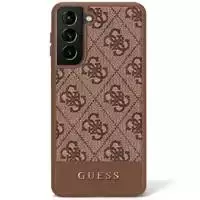 Etui Guess GUHCS23MG4GLBR für Samsung Galaxy S23 Plus S916 braun/braun Hardcase 4G Stripe Collection