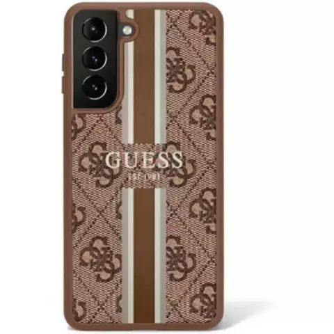 Etui Guess GUHCS23SP4RPSW für Samsung Galaxy S23 S911 brązowy/brown hardcase 4G Printed Stripe