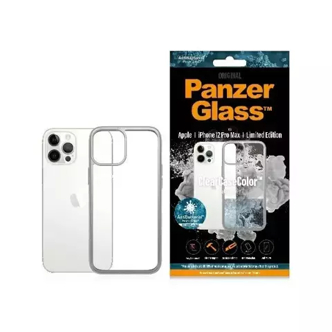 Etui PanzerGlass ClearCase für iPhone 12 Pro Max Satin Silver AB