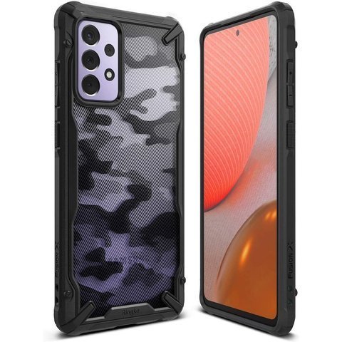 Etui Ringke Fusion X für Samsung Galaxy A72 4G/5G Camo Black