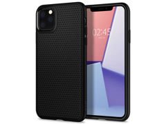 Etui Spigen Liquid Air für Apple iPhone 11 Pro Max Mattschwarz