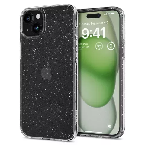 Etui Spigen Liquid Crystal für Apple iPhone 15 Plus Glitzerkristall