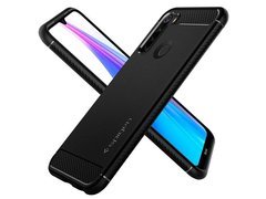 Etui Spigen Rugged Armor für Xiaomi Redmi Note 8T Mattschwarz