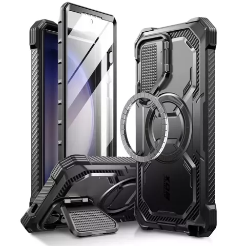 Etui Supcase IBLSN Armorbox Mag Magsafe für Samsung Galaxy S24 Ultra Schwarz