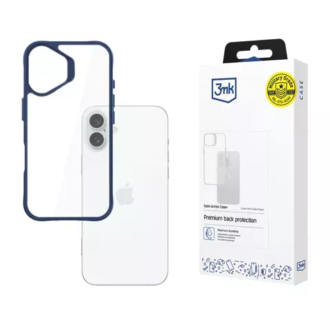 Etui für Apple iPhone 16 Plus 3mk Satin Armor Case Blau